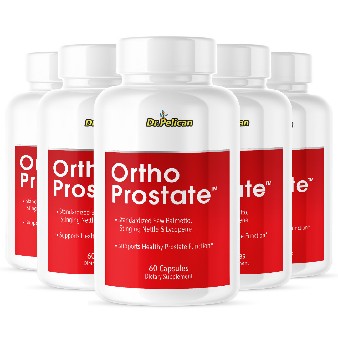 Ortho Prostate- Prostate Support- 5 Bottles- 300 Capsules