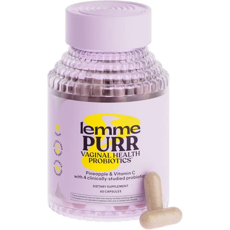 Lemme Purr Vaginal Probiotics pH Odor UT Support 60 Veg Caps