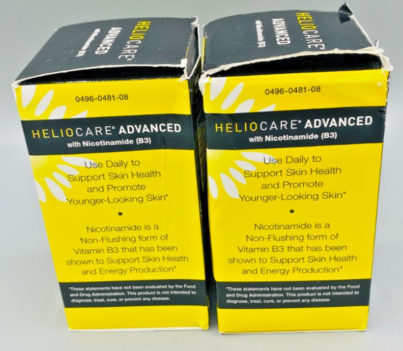 HelioCare Advanced Nicotinamide B3 Dietary Supplement 120 Vegan Capsules 2 Pack