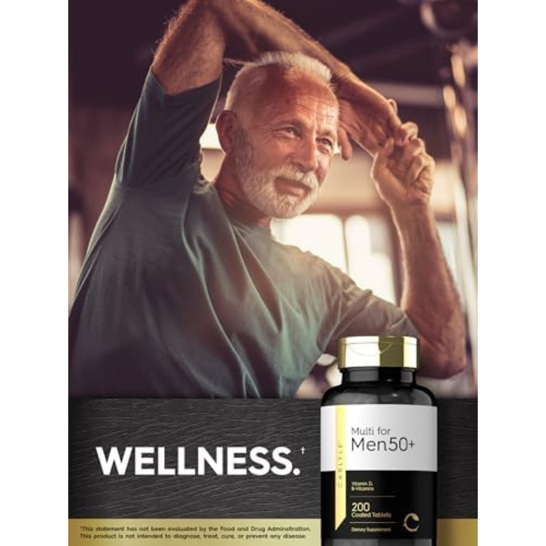 Multivitamin for Men over 50 plus | 200 Count | with B Vitamins, Vitamin D, Magn