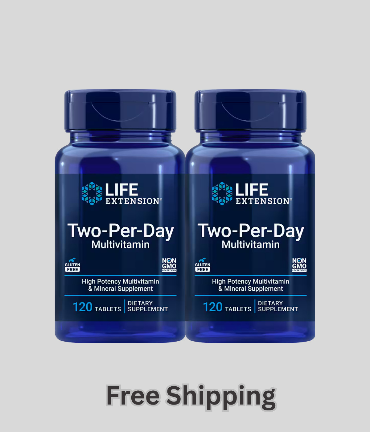2 X Life Extension Two-Per-Day Multivitamin (120Tabs) Over 25 Vitamins Minerals