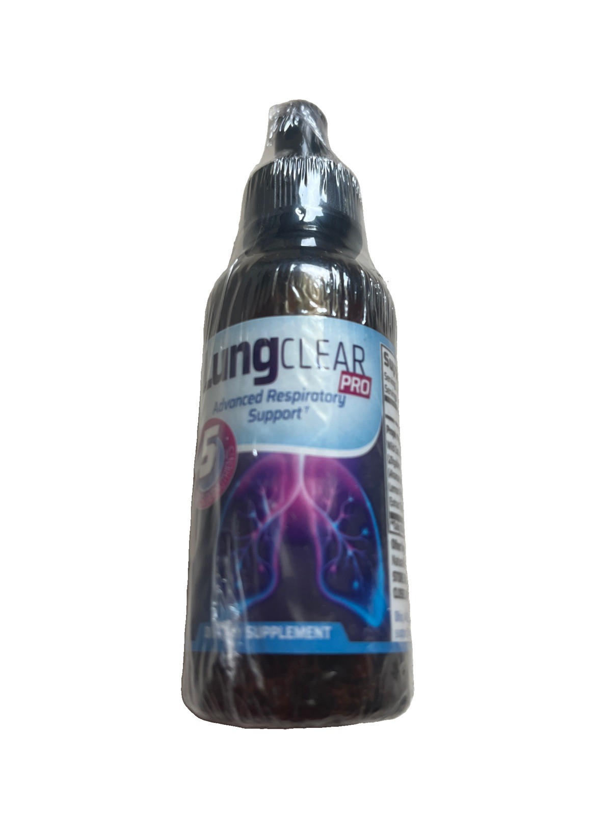 Lung Clear Pro Advanced Respiratory Support Drops 2 fl oz NEW SEALED Bottle