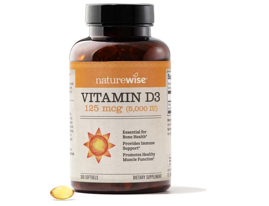 50 Bottle Bundle ~ NatureWise Vit D3 360 Pills Soft Gel Capsule 5000 IU 125 Mcg