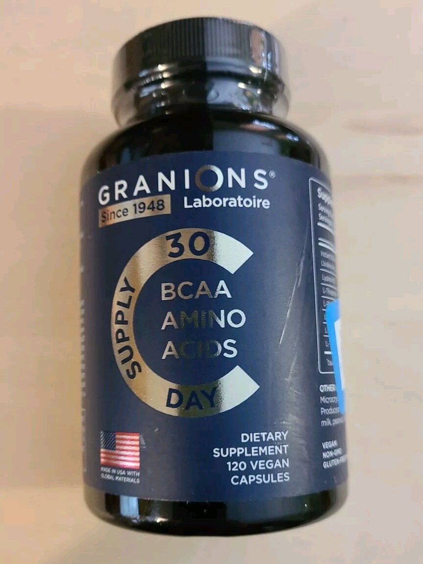 granions laboratorie BCAA amino acids 120 Capsules 07/2026