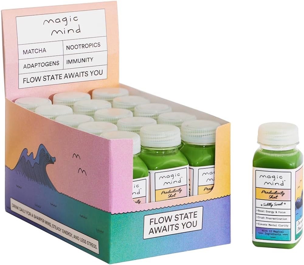 Magic Mind Energy & Focus Drink Shots 15 Pack (2 FL oz) – New & Ships Free!