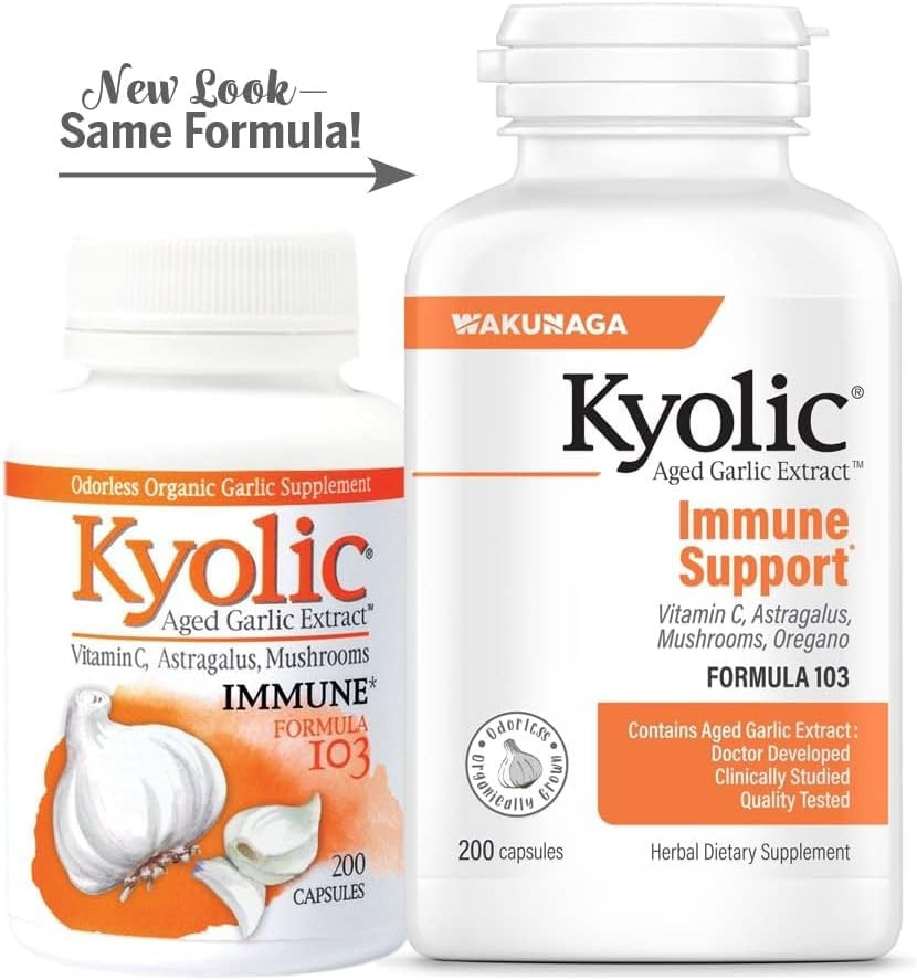 Aged Garlic Extract Formula 103, Immune Support*, 200 Capsules