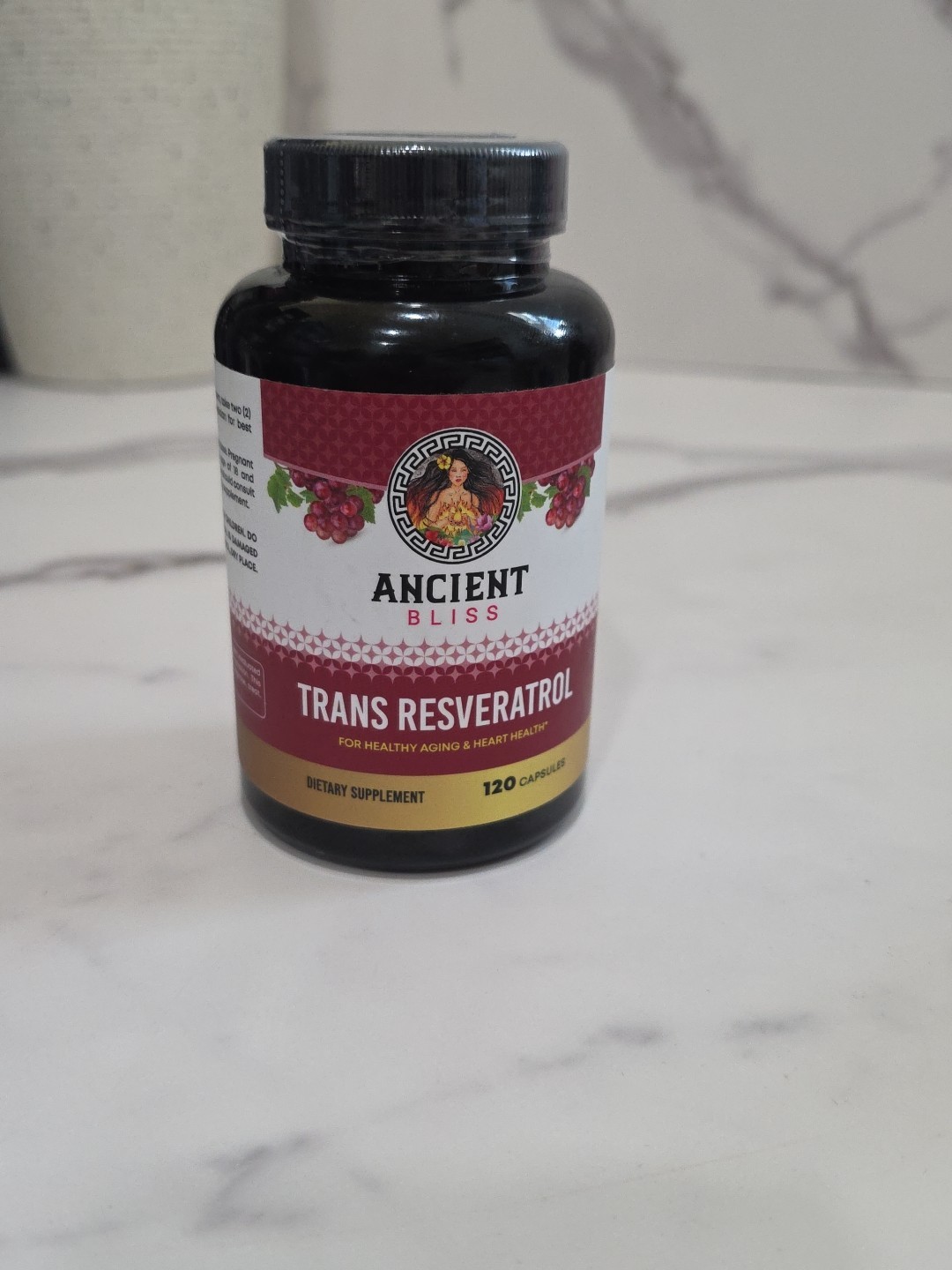 Ancient Bliss Trans-Resveratrol 1500mg w/ Polyphenol Complex 120Caps Resveratrol