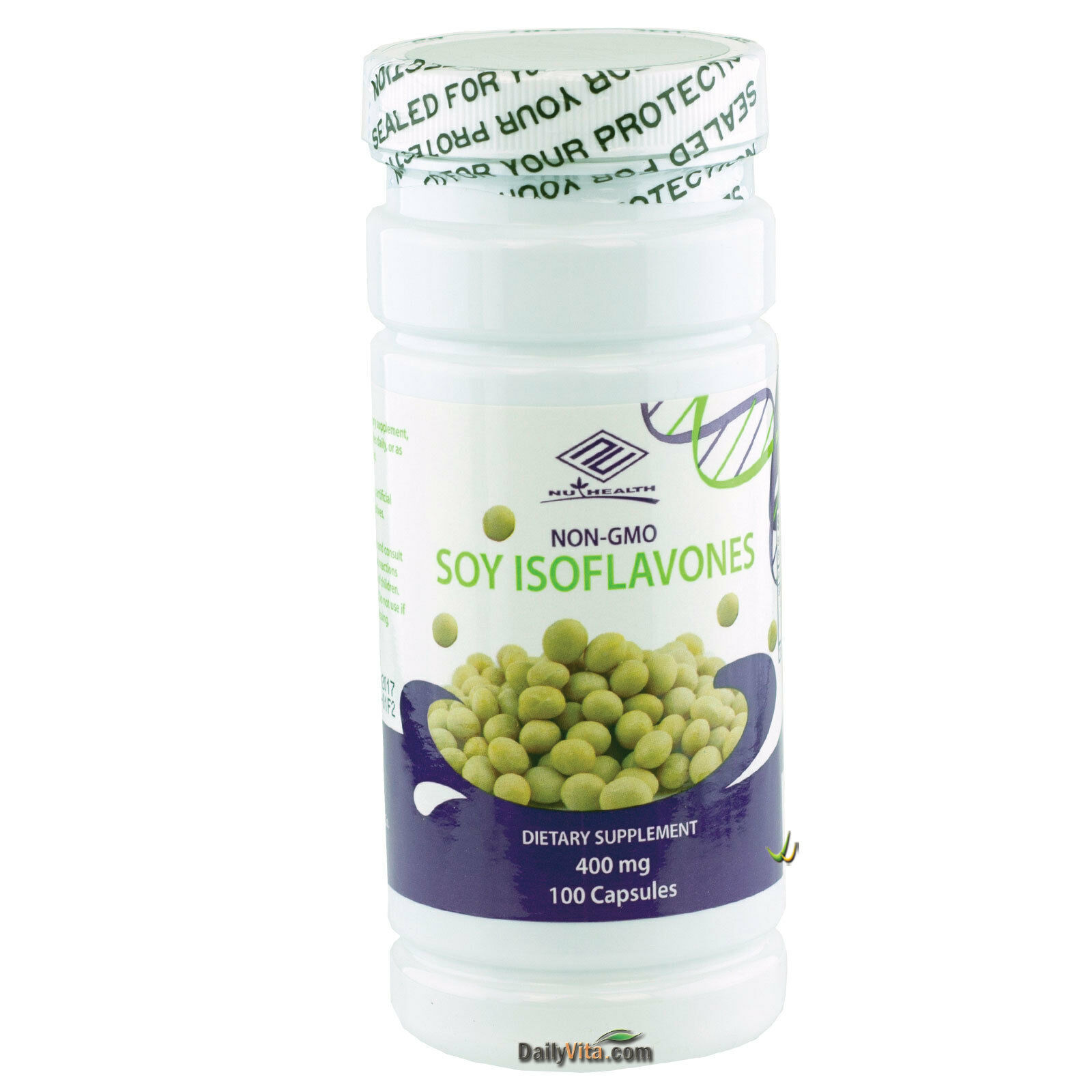 2x NON-GMO Soy Isoflavones Extract 400 mg 100 Caps