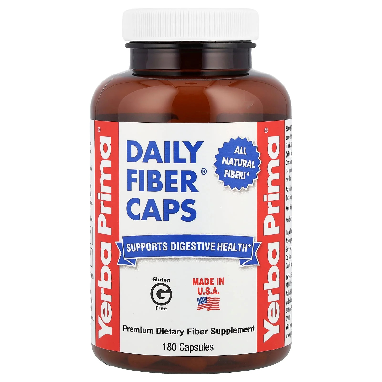2 X Yerba Prima, Daily Fiber Caps�, 180 Capsules