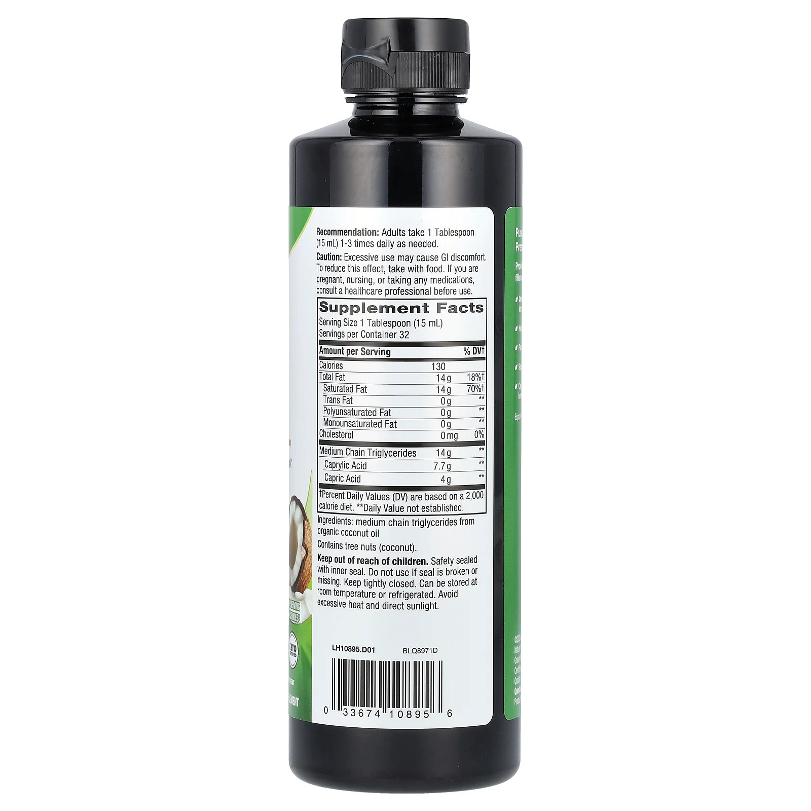 2 X Nature’s Way, Organic MCT Oil, 16 fl oz (480 ml)