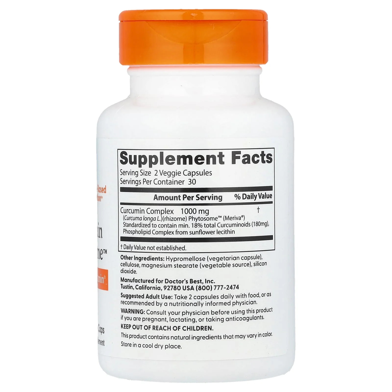 2 X Doctor’s Best, Curcumin Phytosome�, 60 Veggie Caps (500 mg per Capsule)