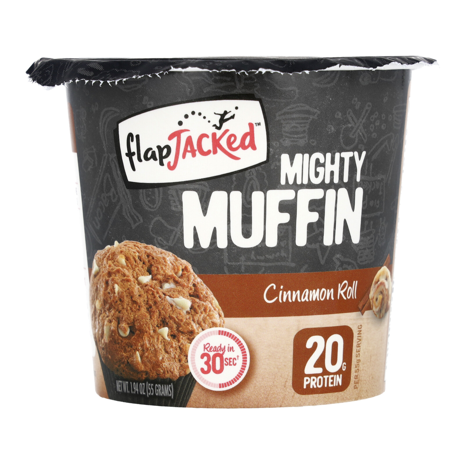 Mighty Muffin, Cinnamon Roll, 1.94 oz (55 g)