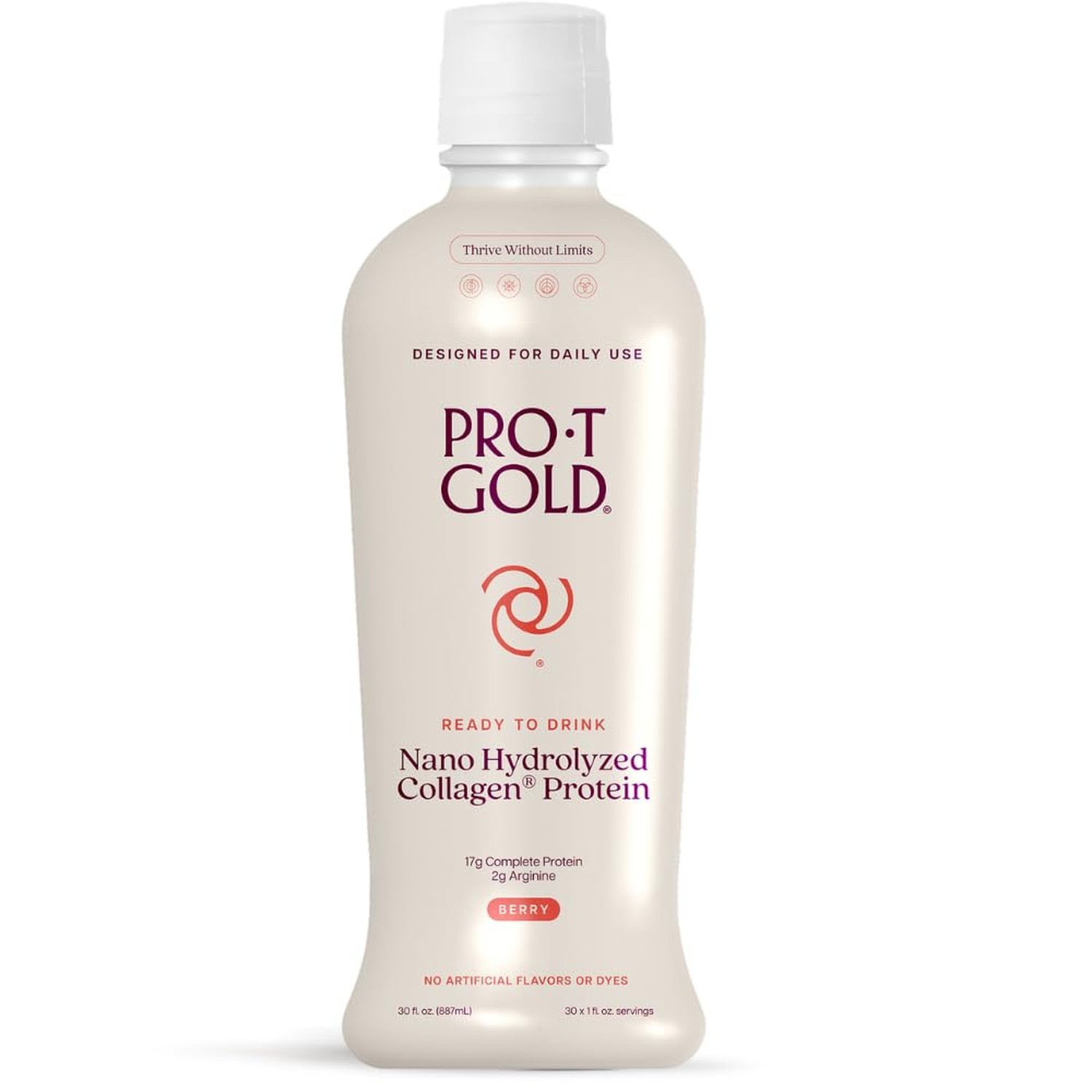 ProT Gold Liquid Collagen Protein Shot, Support for Hair, Nails and Skin, 17g…