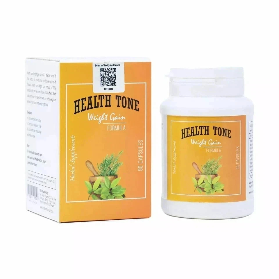 Health tone Herbal Weight Gain 90 Capsules LONG EXPIRY, ( Pack of 3 )