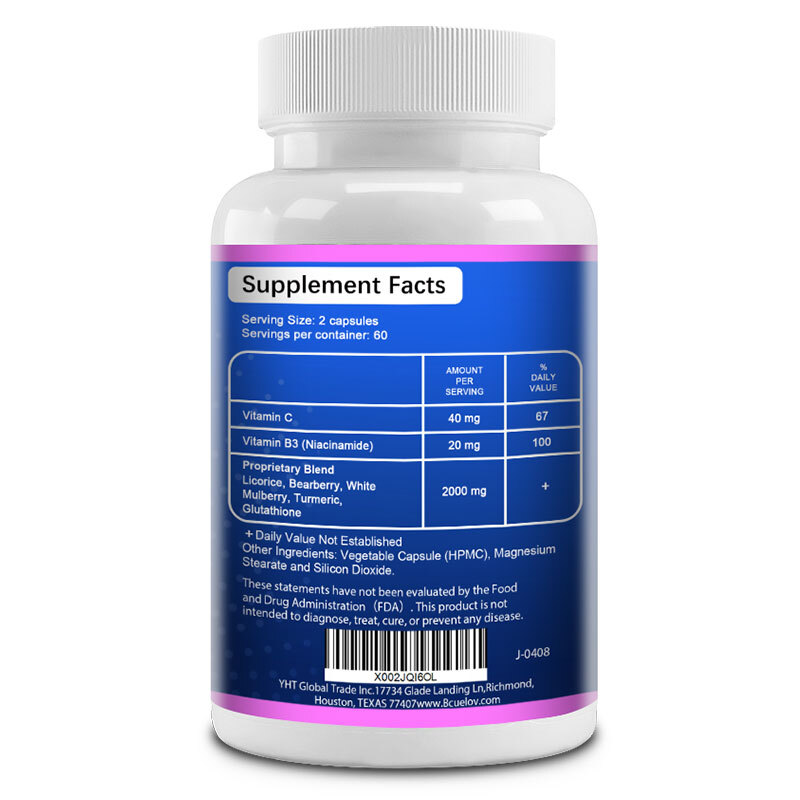 Glutathione Capsules 2000MG Anti-Aging Skin Whitening Antioxidant Softgels