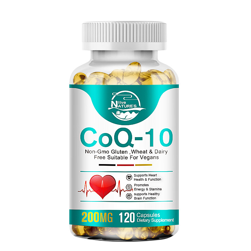 CoQ10 Coenzyme Q-10 Coenzyme 200mg Capsules BIOPERINE Antioxidant Heart Health