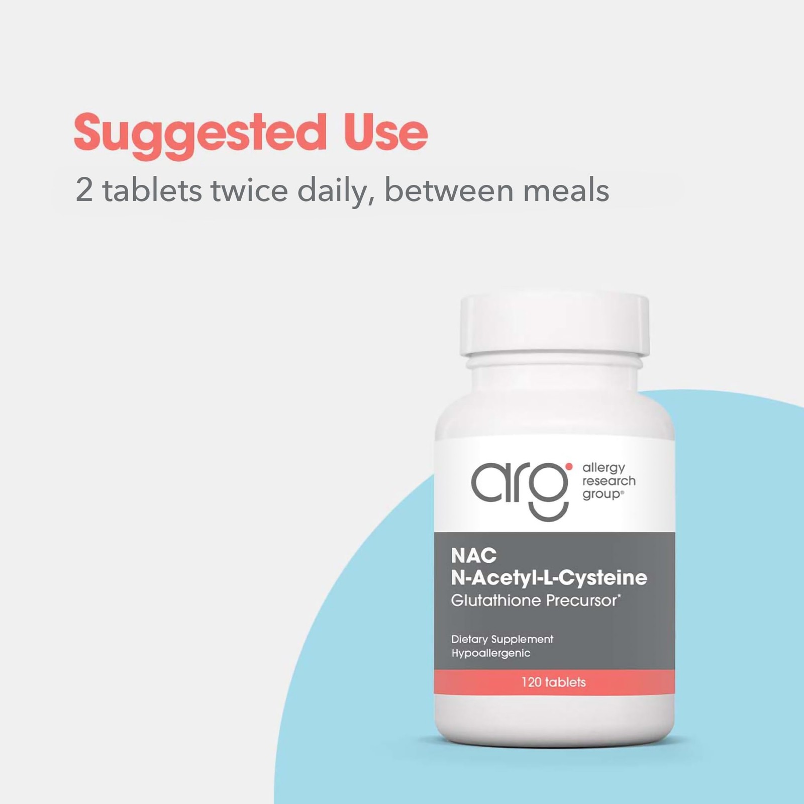 Allergy Research Group Nac Supplement – N-Acetyl-L-Cysteine Glutathione