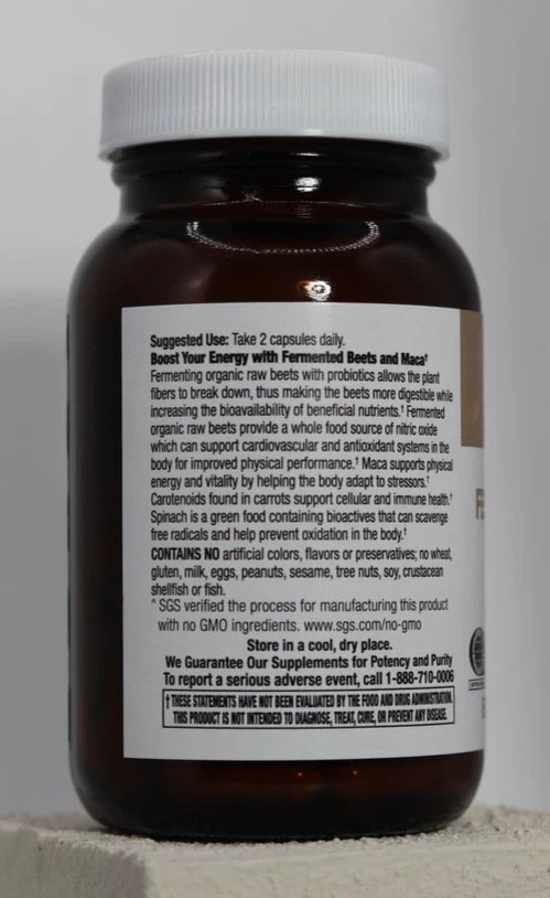NEW PRSPR Wellness Fermented Beet w/ Maca 60 Vegan Capsules Non-GMO BB US