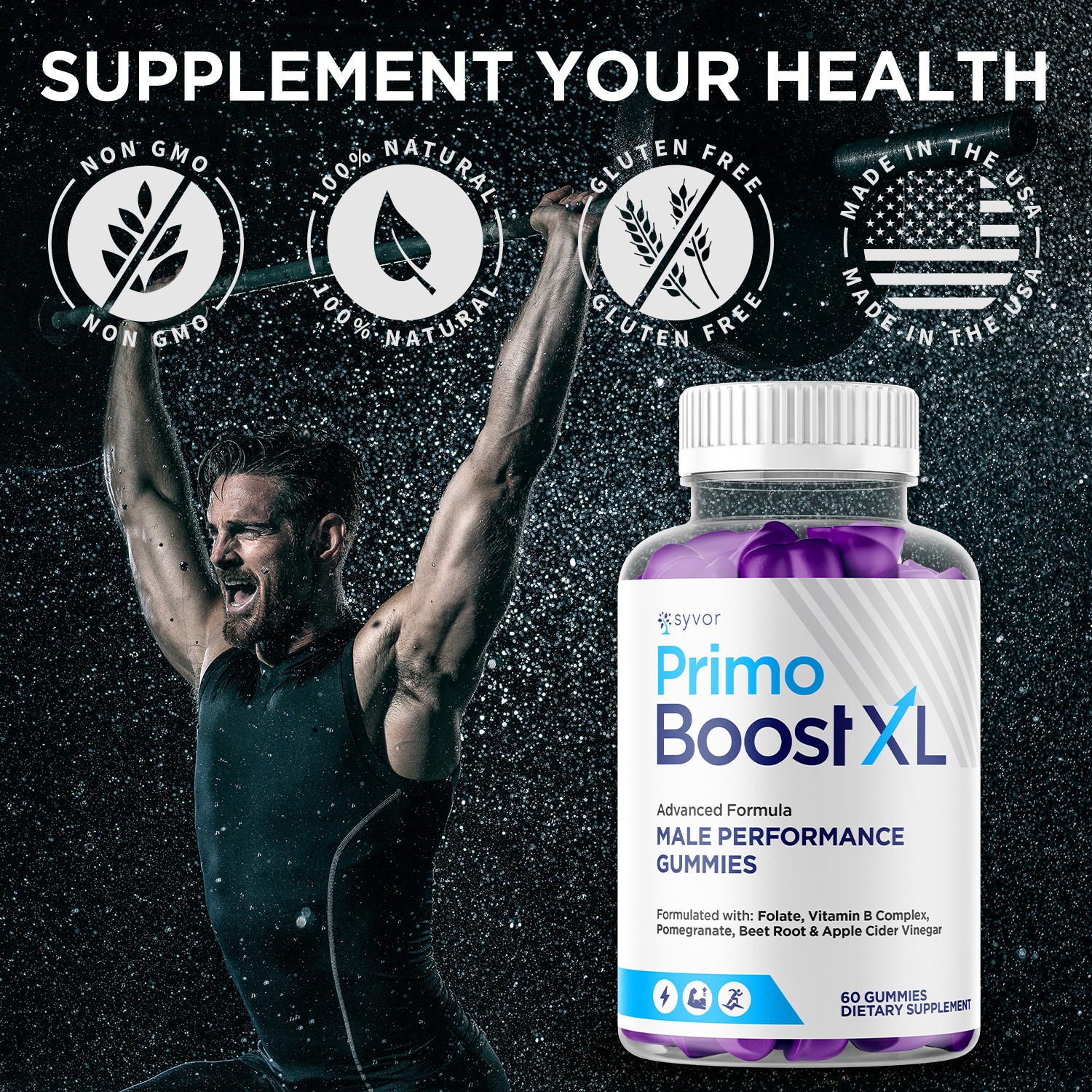 1/2/3 Pack Primo Boost XL Gummys Advanced Formula PrimoBoost XL Male Gummy
