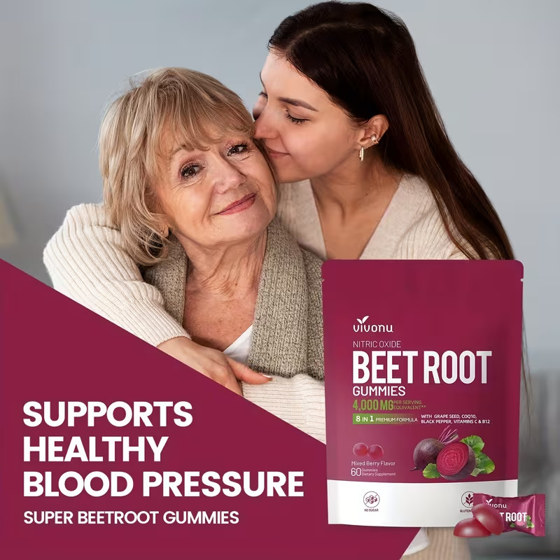 Super Beetroot Heart Chews with Grapeseed – Nitric Oxide Support Gummies