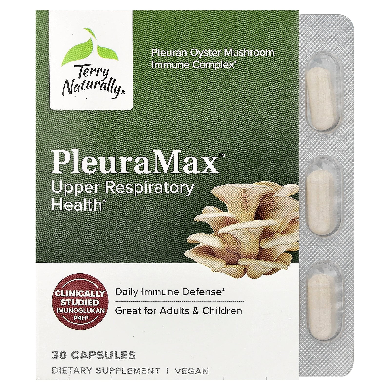 2 X Terry Naturally, PleuraMax�, Upper Respiratory Health, 30 Capsules
