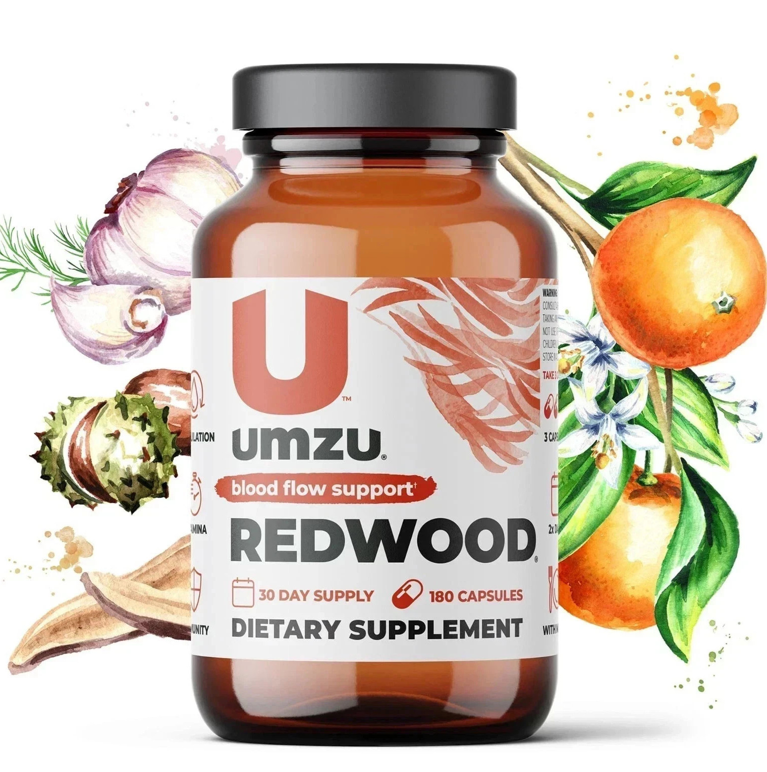 UMZU Redwood Nitric Oxide Booster – 180 Capsules- Pack of 2 with free shipping