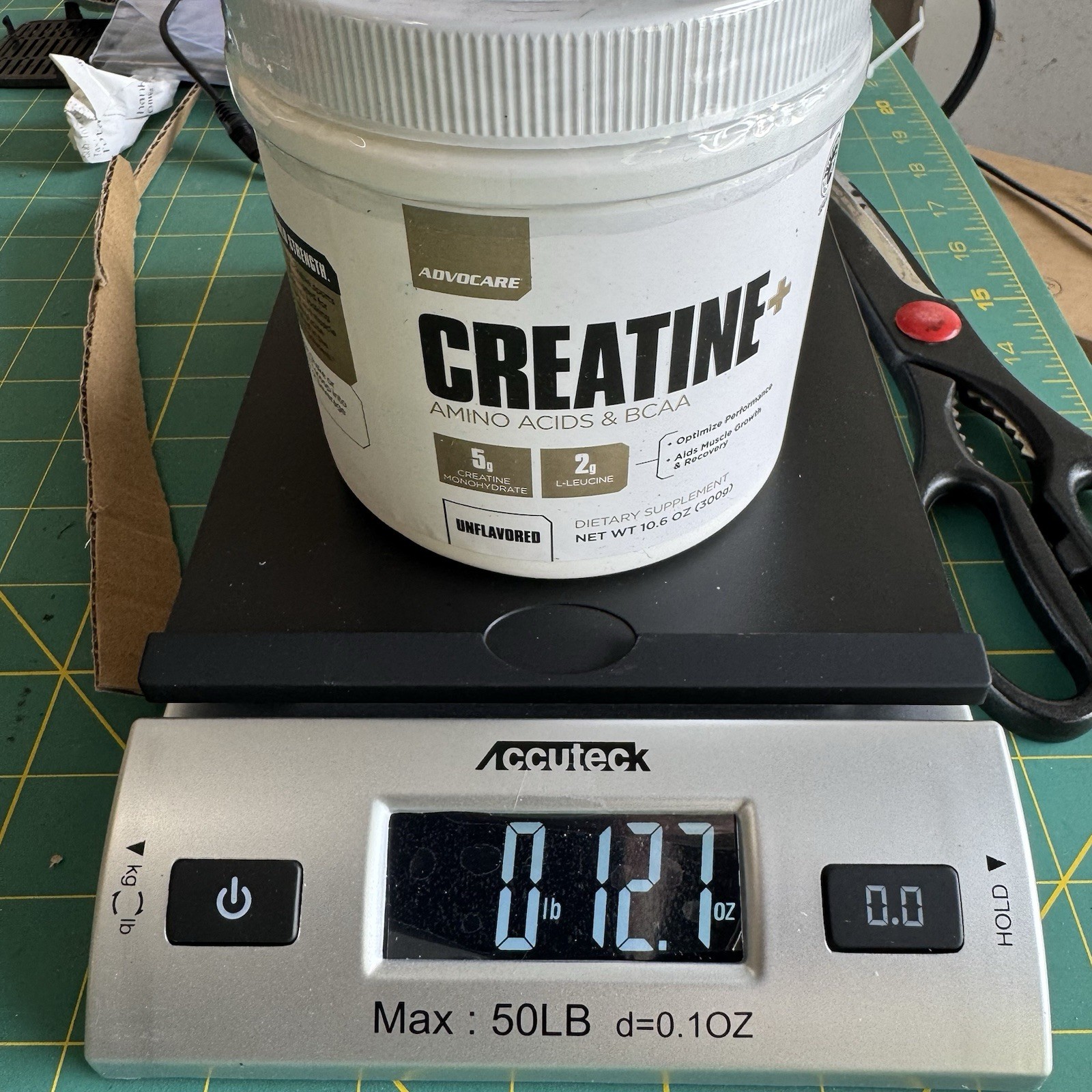 AdvoCare Creatine+ Amino Acids BCAA 300g Unflavored BB 10/2026 Sealed