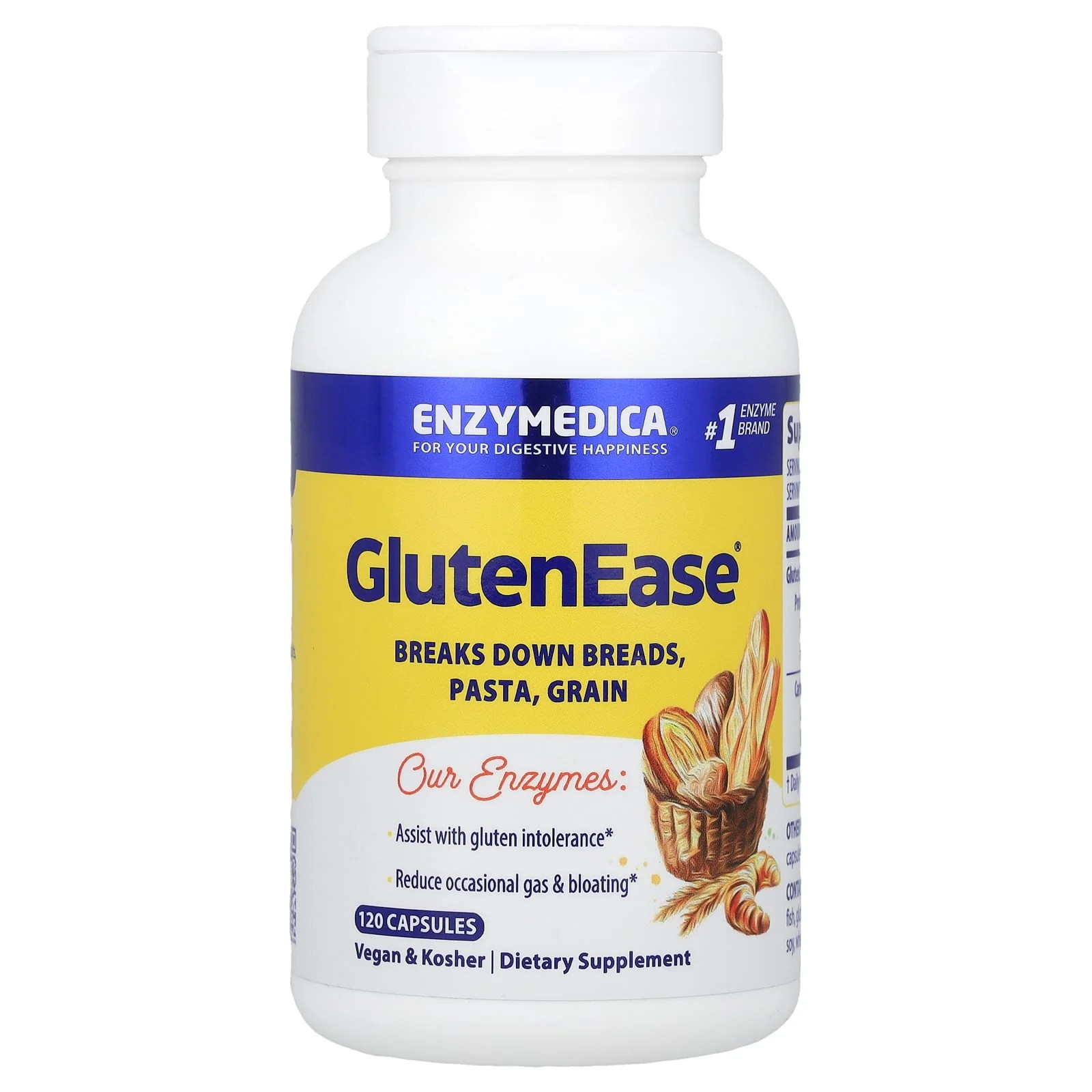 2 X Enzymedica, GlutenEase�, 120 Capsules