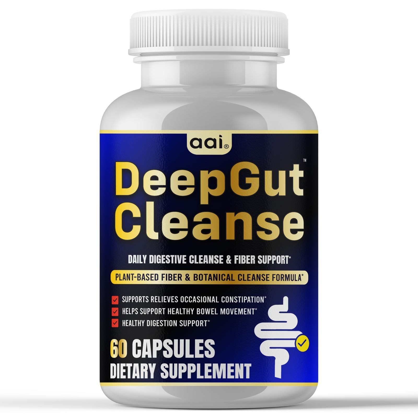 Gut Cleanse Capsules Fast Fat Burner Weight Loss Appetite Suppressant 60 Capsule