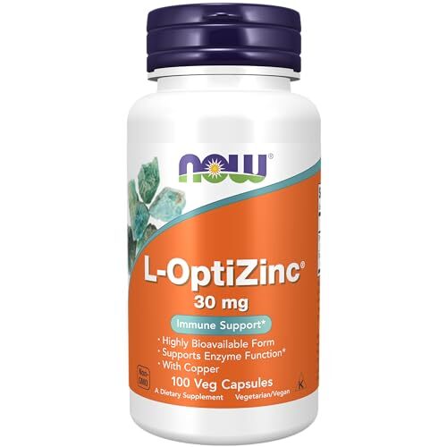 NOW FOODS L-Opti Zinc 30 mg – 100 Veg Capsules