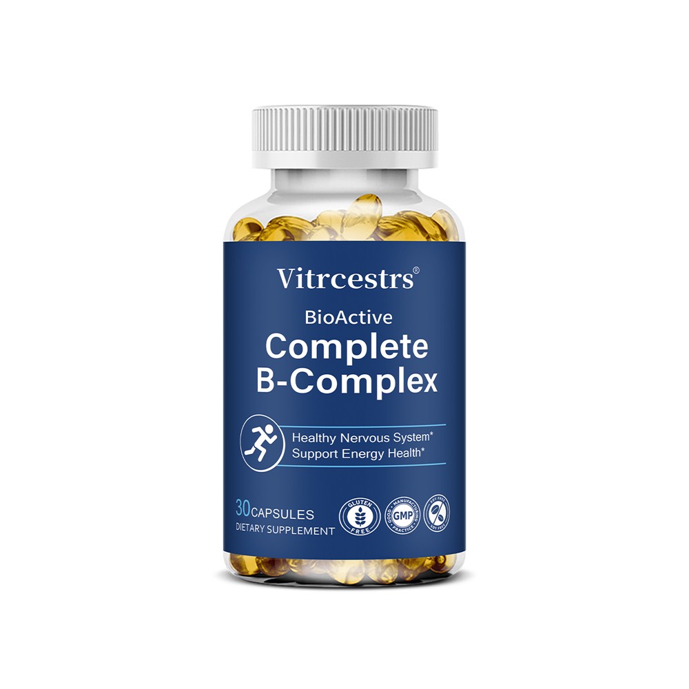 Complete B-Complex – High Potency B Vitamins with Inositol for Energy 30~120Caps