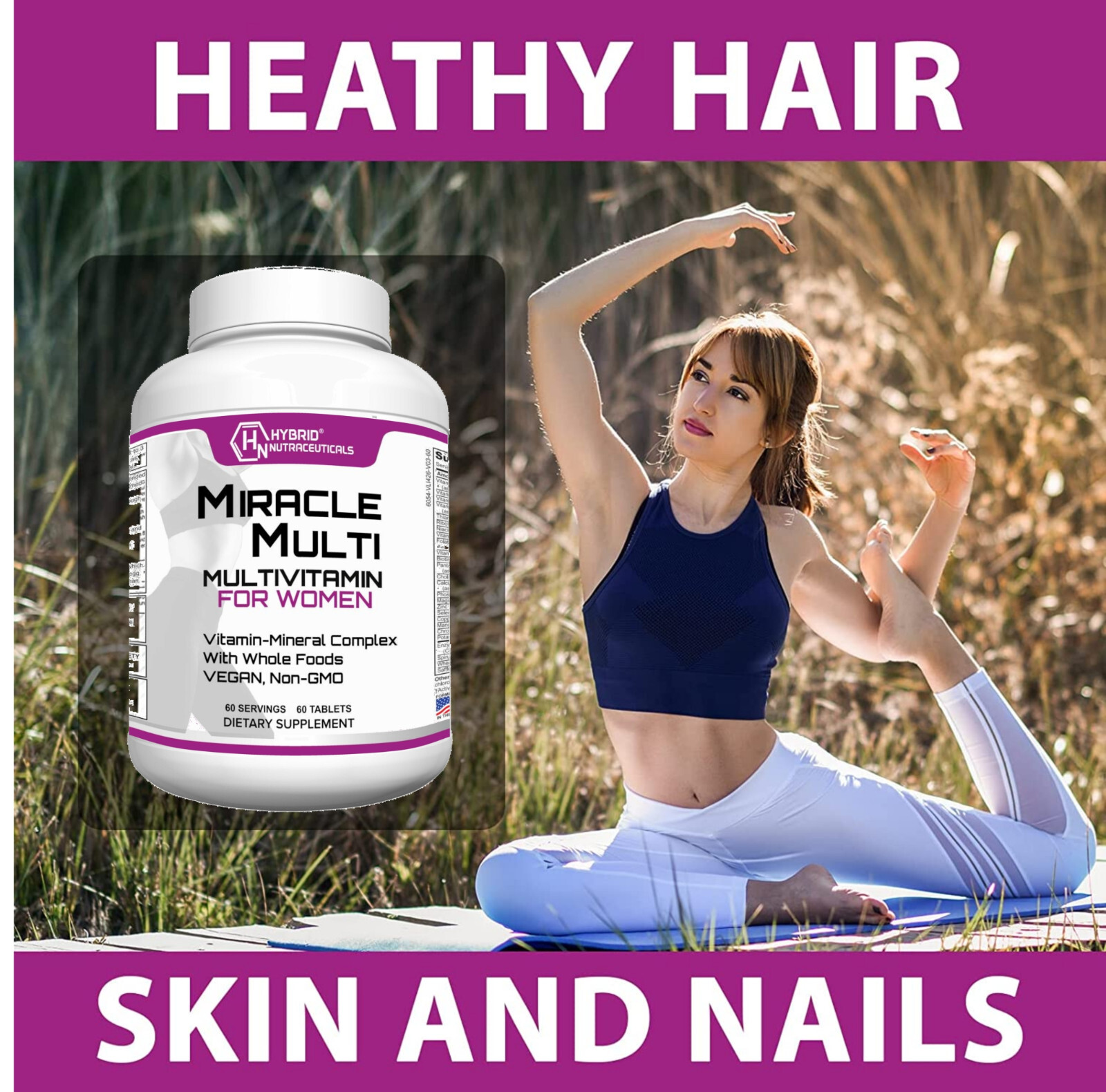 Multivitamin for Women, Blended Vitamin & Mineral Supplements, Immune Support
