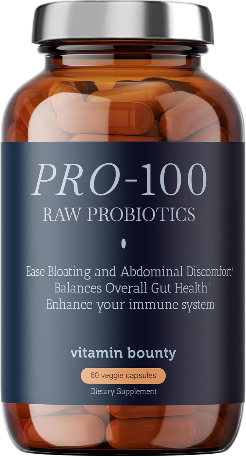 Pro-100 Probiotic – 100 Billion Cfus, 13 Strains for Gut Health, Digestive Su…