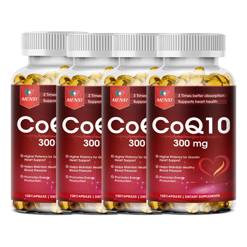 CoQ10 Ubiquinone High Absorption Q10 Coenzyme 300mg 120 Vegetarian Softgels Caps