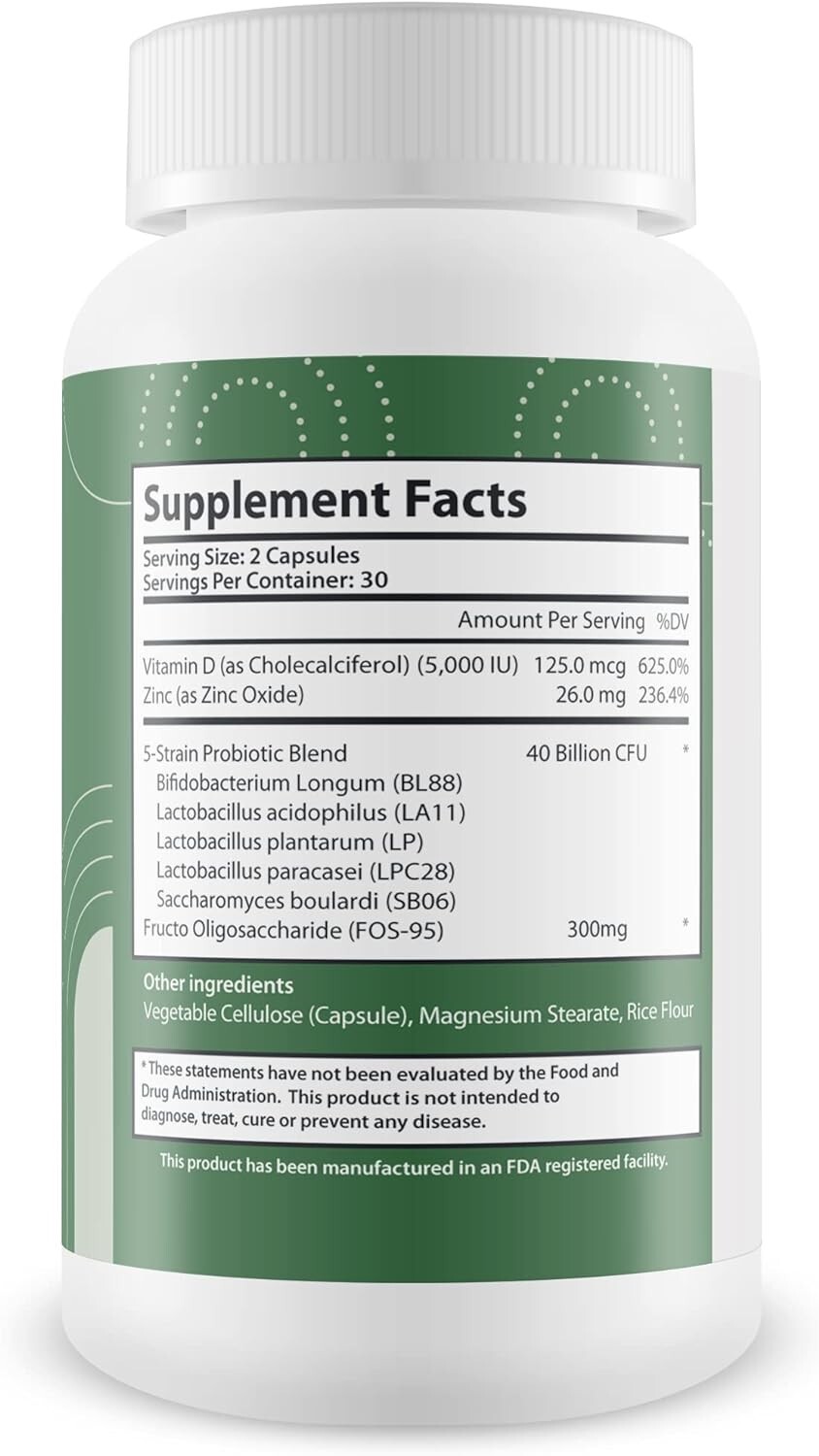 Premium Probiotic Supplement to Support Gut Health Promote Reduced Indigestion