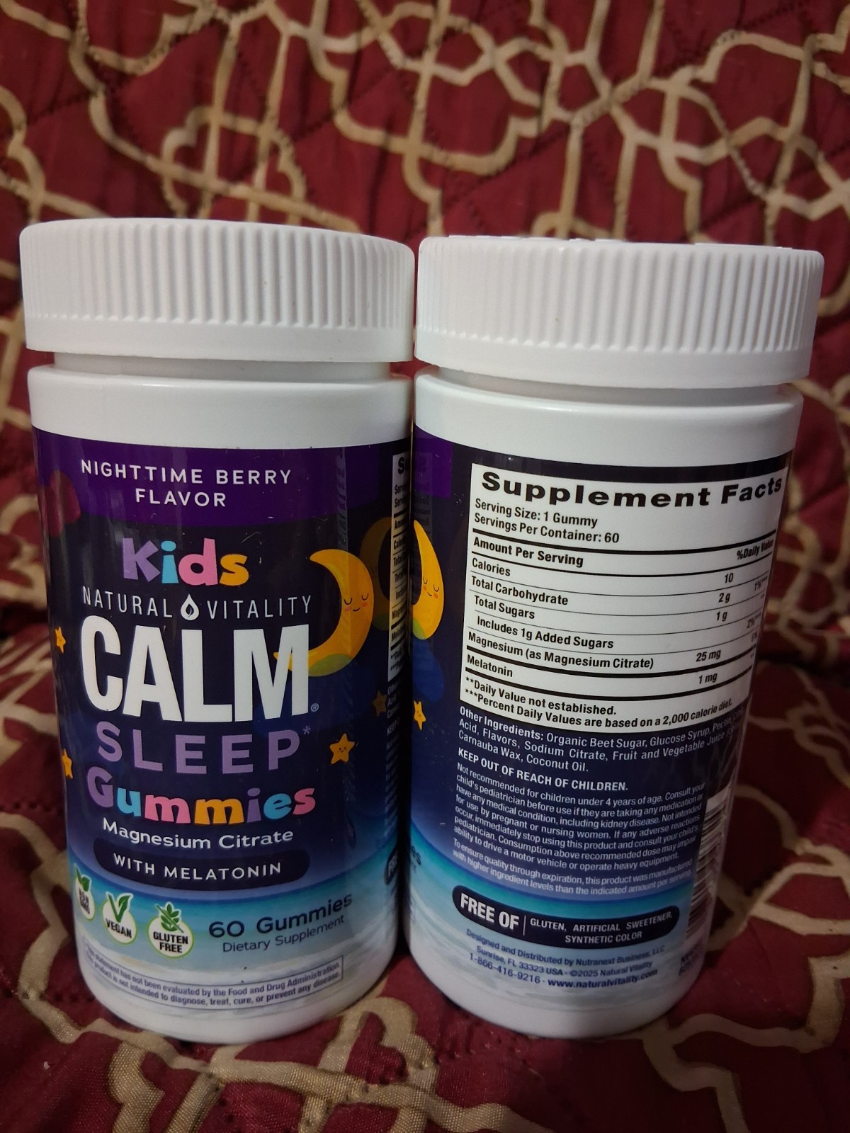 CALM Kids Sleep Gummies with Melatonin ( 60+60 2pack Total 120)