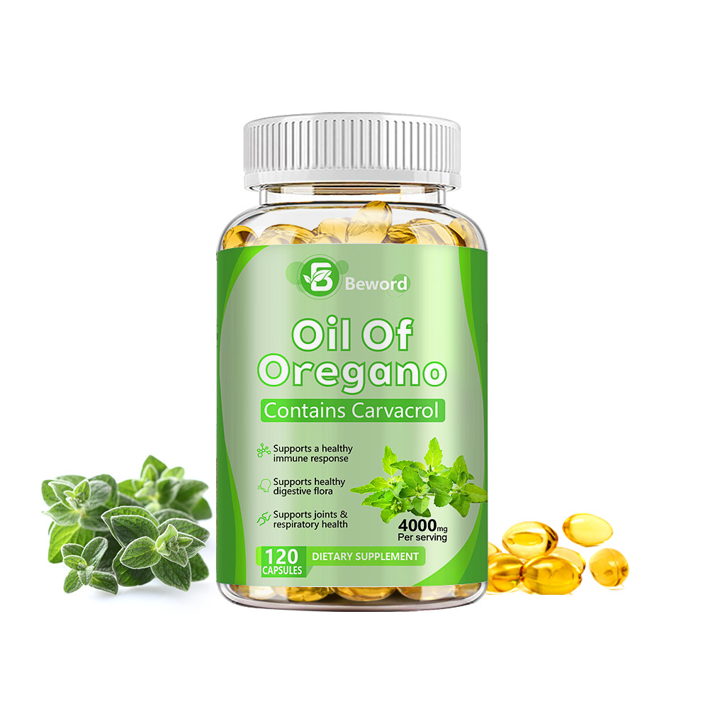 Oil of Oregano Softgels 2 in 1 4000mg with Black Seed Oil Immune Support