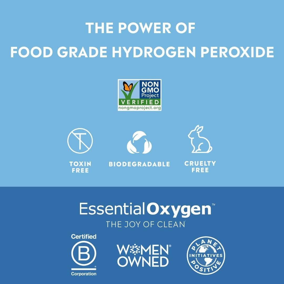Natural 3% Hydrogen Peroxide Cleaner – Versatile 16oz Bottle for Healthy Living