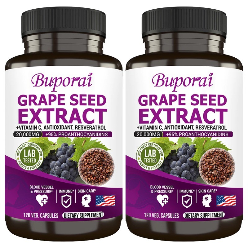 Grape Seed Extract 240pcs, Anti-aging, Nutrient Absorption, Increase Collagen