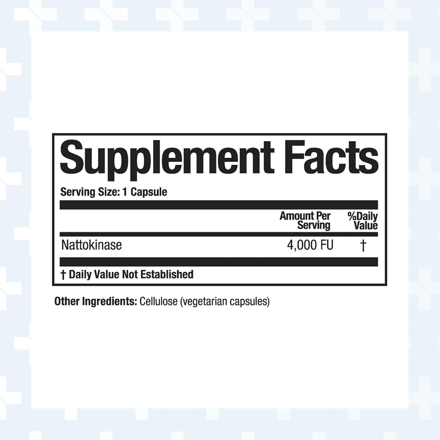 Nattovena Pure Nattokinase Supplement – Double Strength 4,000 FUs Capsules