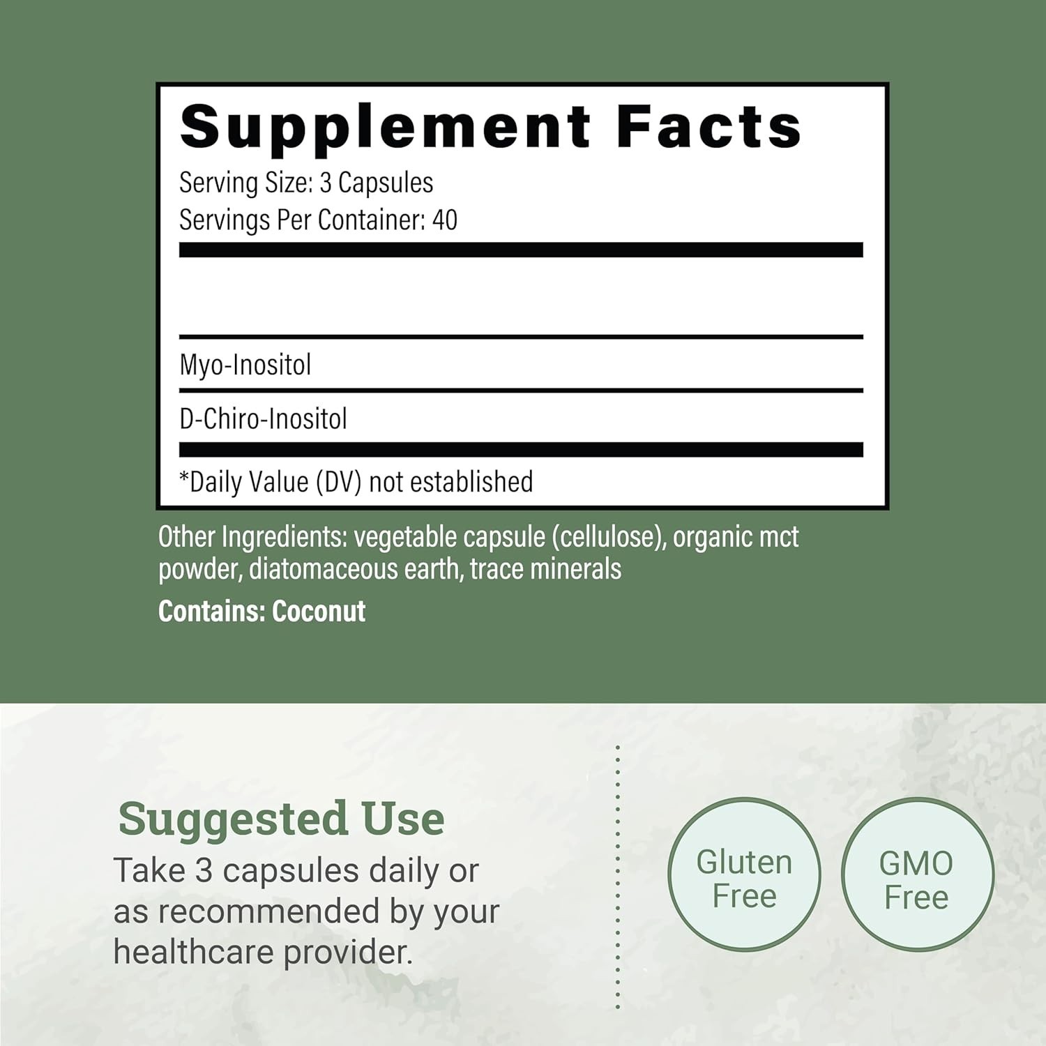 Earth Harmony Myo-Inositol & D-Chiro Inositol Supplement for Women.. Exp-07/2027
