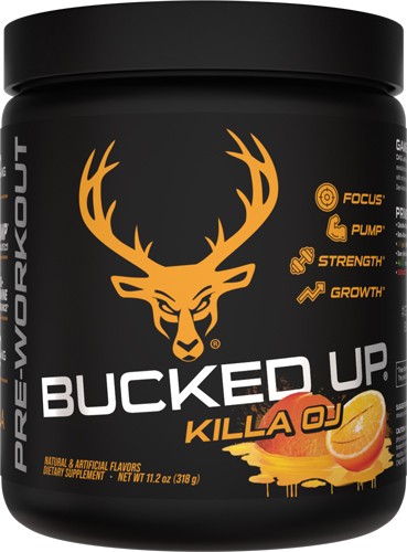 BUCKED UP PRE-WORKOUT Pump Focus Energy Endurance Strength Growth 30 Servings