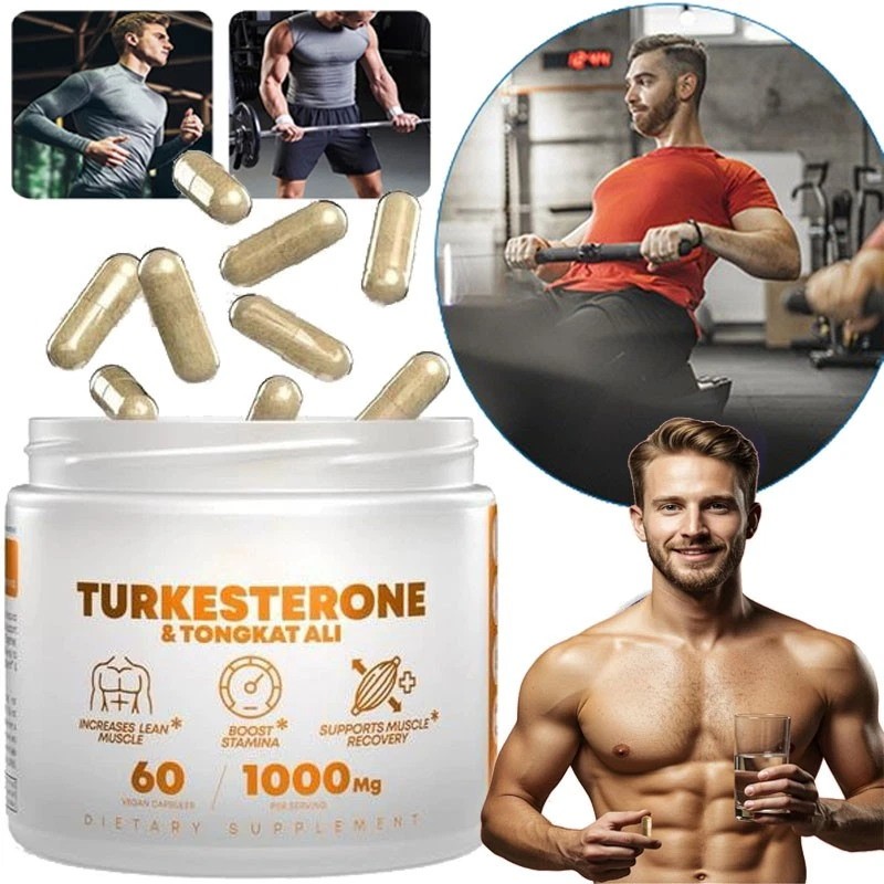 3 Pack Turkesterone 1000 Mg Natural Capsules Supplement Muscle Growth & Recovery