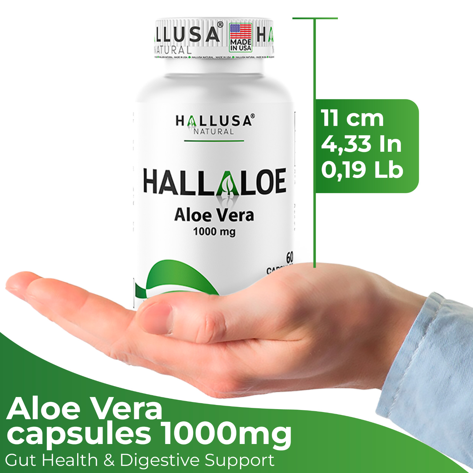 Aloe Vera – Colon Cleanse – Detox – Pure Aloe Vera – 60 Caps