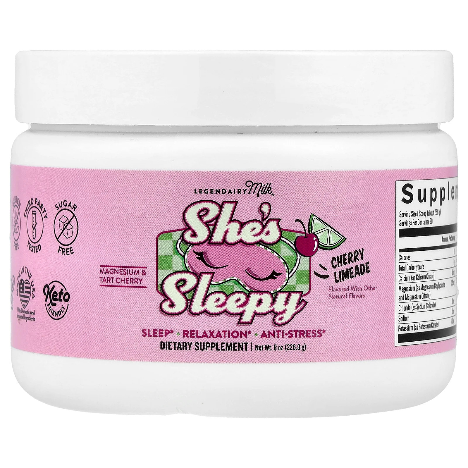 2 X Legendairy Milk, She’s Sleepy, Cherry Limeade, 8 oz (226.8 g)