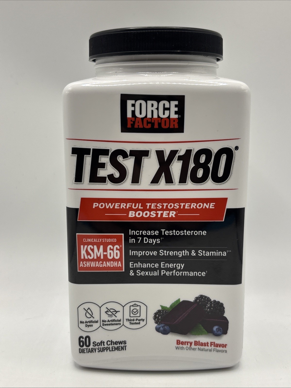 Test X180®, Berry Blast, 60 Soft Chews 09/27