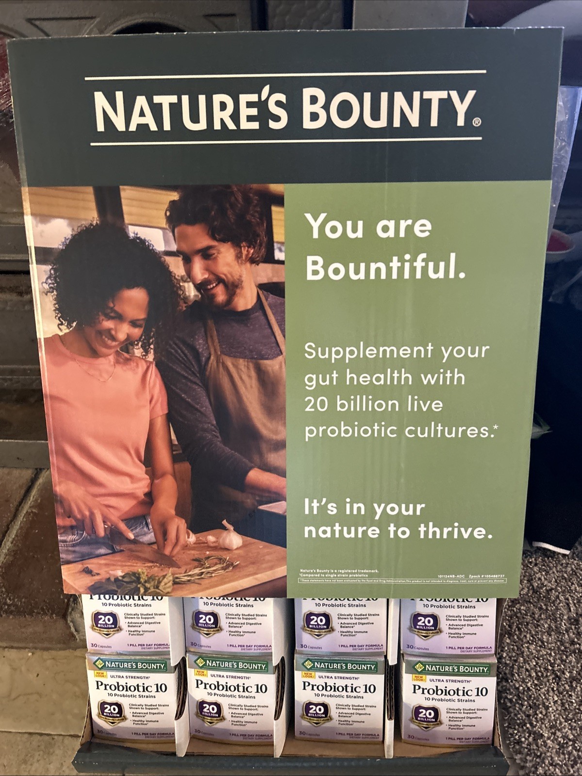Nature’s Bounty Ultra 10 Probiotic 30caps Exp 01/26 With Display Case (16) Box