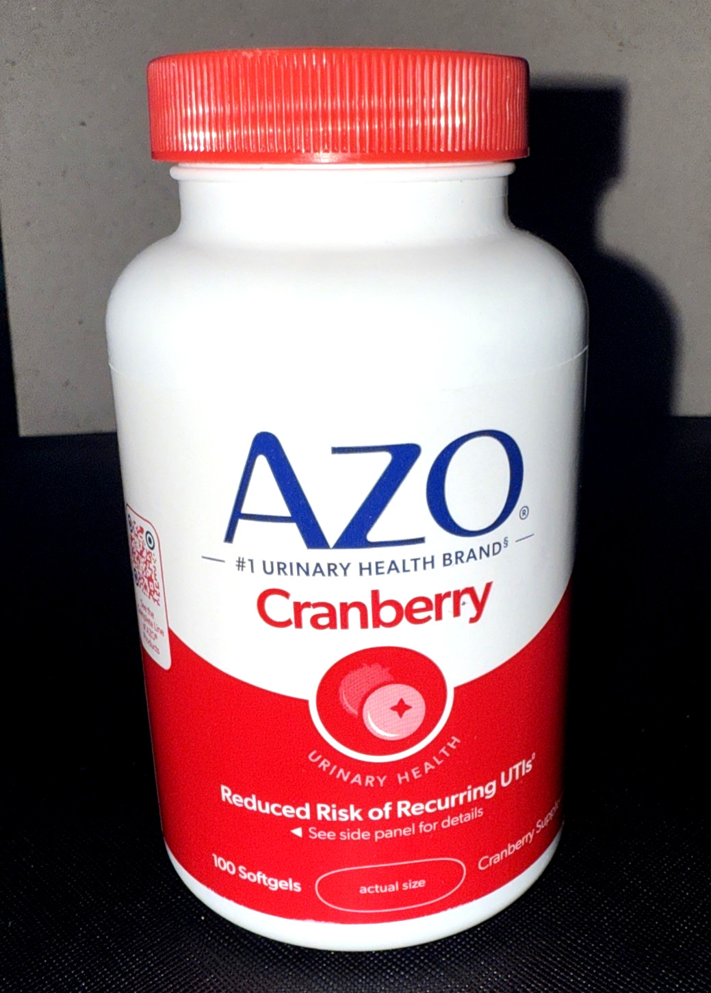 AZO Cranberry Urinary Tract Health Dietary Supplement, Sugar Free, 100 Count