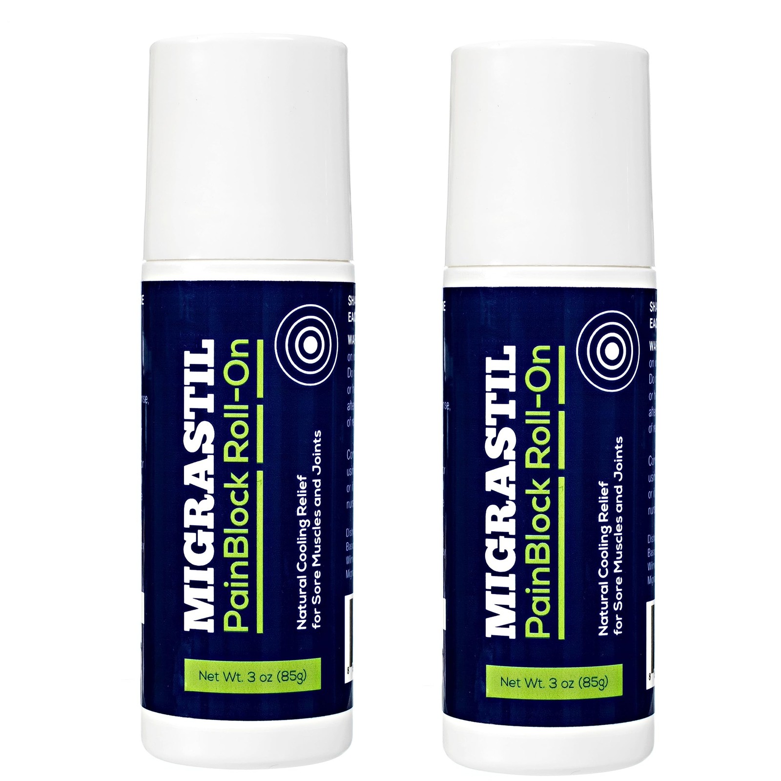 Migrastil PainBlock Roll-On 3 oz – Topical Roll-On for Muscle Aches, Cramps, …
