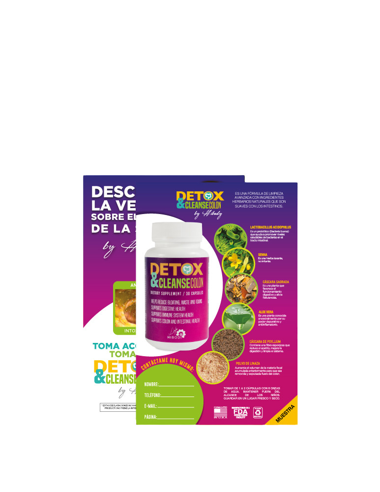 Detox & Cleanse Colon by Hibody (Excellent Product-Fast Results-Brand New)/